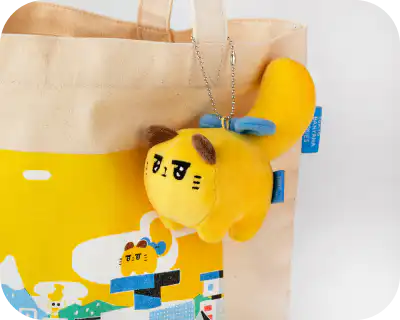 東京ばにゃ奈 ボールチェーン付ぬいぐるみ ばにゃ奈