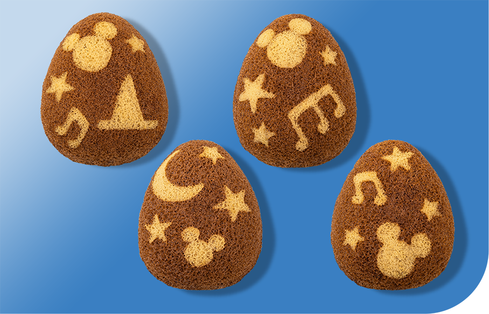 月や星が輝くお菓子のデザインのお菓子