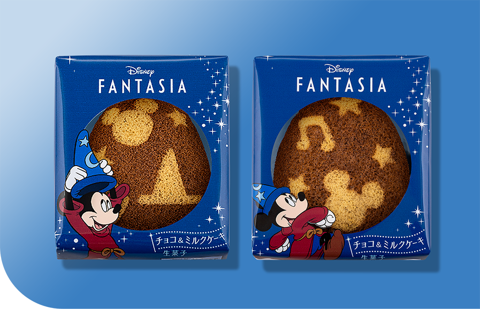 キラキラと輝く「ミッキーマウス」の個包装