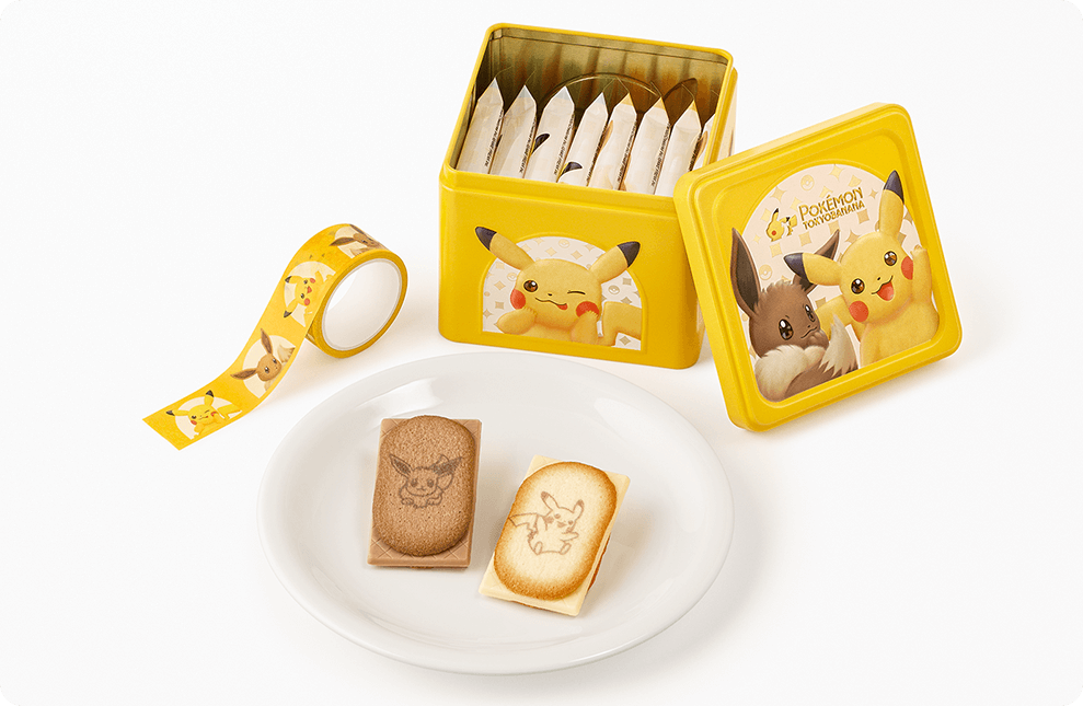 ポケモン東京ばな奈 はみ出しチョコのクッキーサンド スペシャル缶